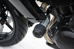 GSG MOTOTECHNIK Crash Pad set, Holding Plates Natural Aluminium for Kawasaki ER 6 n (2012 -) | 6040270-K53-DS