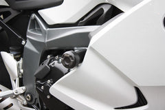 GSG MOTOTECHNIK Crash Pad set, Mounting Plates Black Anodized for BMW K 1300 S (2009 -) | 75440105-W5-SH