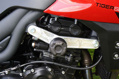 GSG MOTOTECHNIK Crash Pad set, Holding Plates Natural Aluminium for Triumph Tiger Sport 1050 (2013 -) | 7544900-T19-S-DS