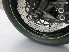 GSG MOTOTECHNIK Crash Pad set, Mounting Plates Black Anodized for Kawasaki ZX-10R (2008-2010) | 8544075-K41-SH