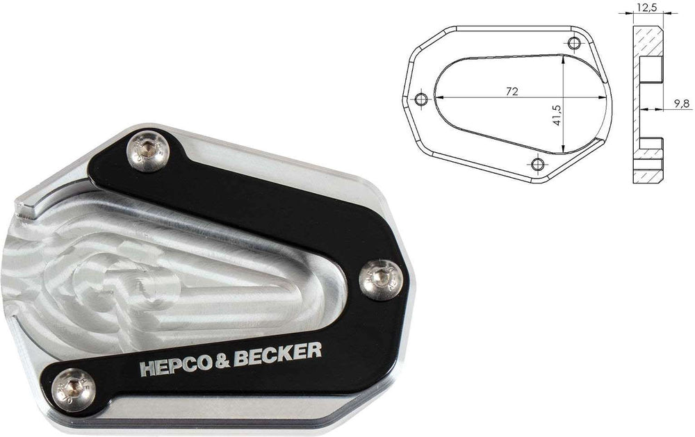 Hepco & Becker Kickstand enlargement for Triumph Tiger 900 / Rally / Rally Pro (2021-) | 42117644 00 91