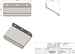 Hepco & Becker Universal heat protection plate for Hepco & Becker side carrier | 42250000 00 22
