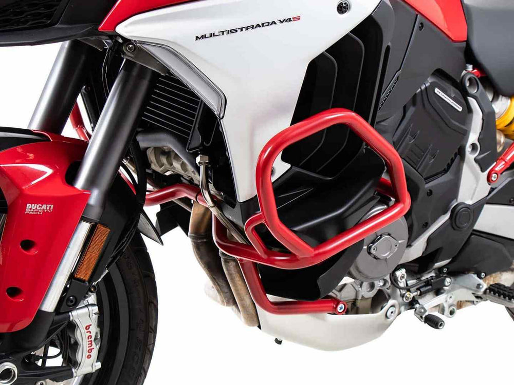 Hepco & Becker Engine protection bar red for Ducati Multistrada V4 / S / S Sport (2021-) | 5017614 00 04