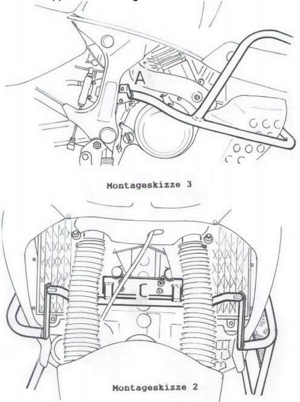 Hepco & Becker Tankguard-black for Honda XRV 750 Africa Twin from 1993 | 502107 00 01