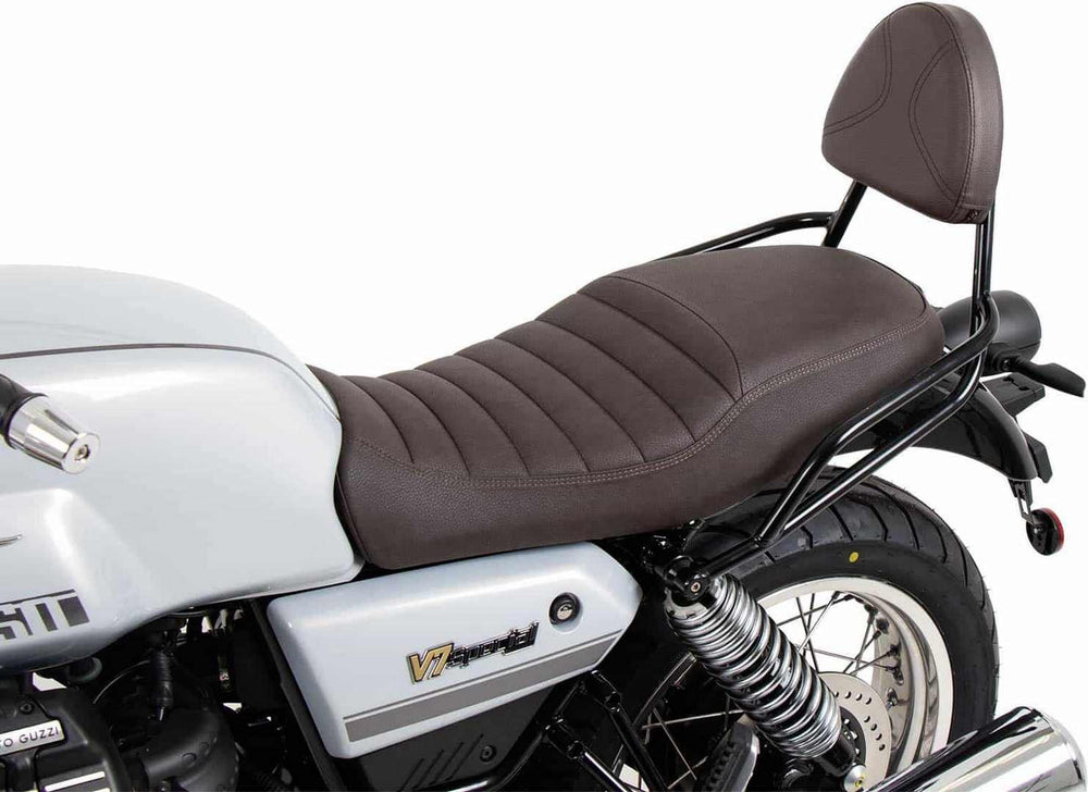 Hepco & Becker Sissybar without rearrack black/brown for Moto Guzzi V7 Special/Stone/Centenario (2021-) | 600556 01 01