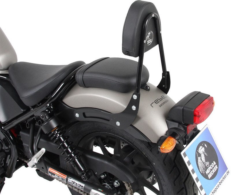 Hepco & Becker Sissybar without rearrack-black for Honda CMX500 Rebel from 2017 | 600998 00 01