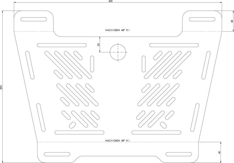 Hepco & Becker Universal rear enlargement SMALL-silver | 610052 00 09