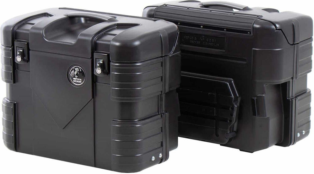 Hepco & Becker GOBI side case set right/left black | 610083 00 01