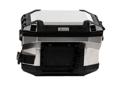 Hepco & Becker Xplorer 37 Left Silver For Cutout Carrier (Cut Out For Exhaust) | 610218-00-00