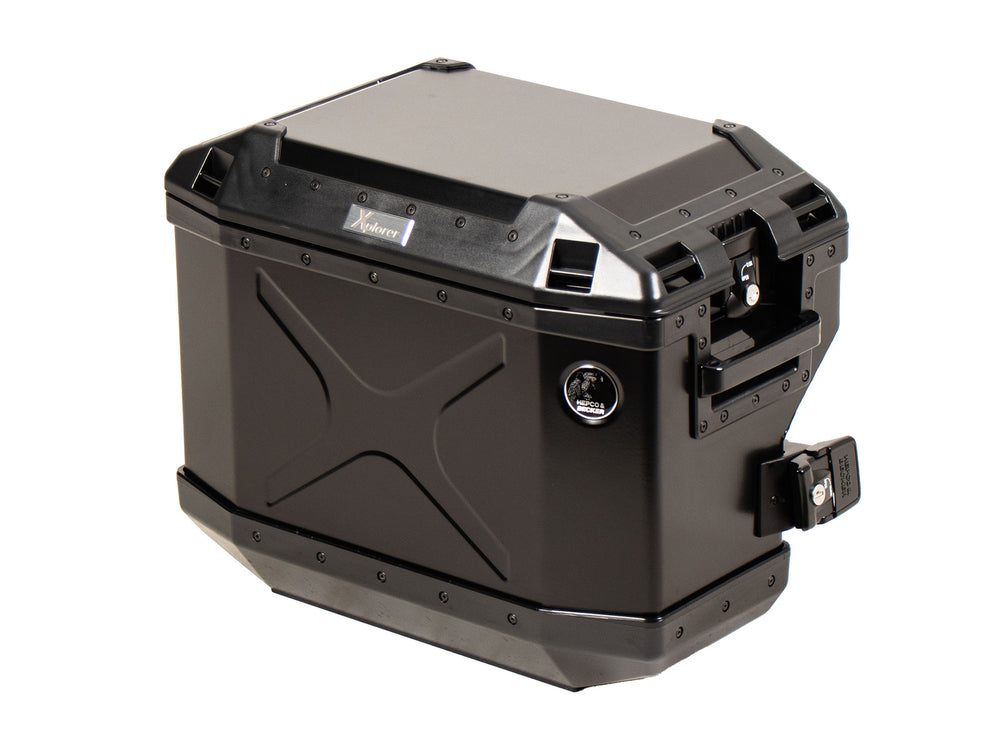 Hepco & Becker Xplorer 37 Left Black For Cutout Carrier (Cut Out For Exhaust) | 610218-00-01