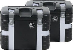 Hepco & Becker Gobi side boxes black edition-black/silver | 610288 00 01