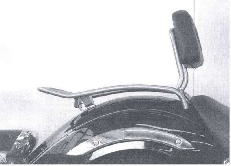 Hepco & Becker Solorack with backrest for Yamaha XVS 125 Drag Star | 611413 00 02