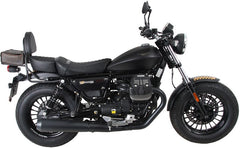 Hepco & Becker Sissybar with rearrack-chrome for Moto Guzzi V9 Roamer from 2017 model with long seat | 611551 00 02