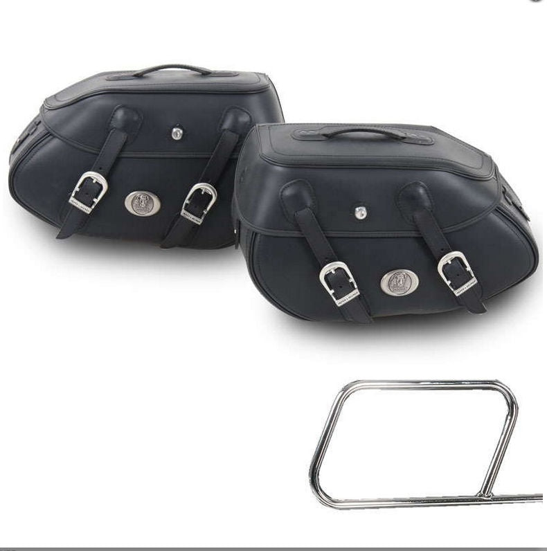 Hepco & Becker Saddle bag set Buffalo black for tube saddlebag carrier | 620200