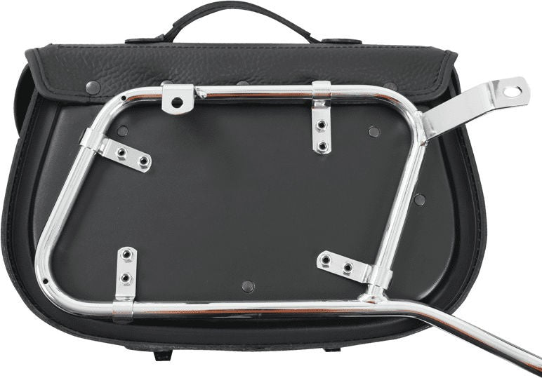 Hepco & Becker Leather single bag Buffalo Big black left for tube saddlebag carrier | 620238 00 01