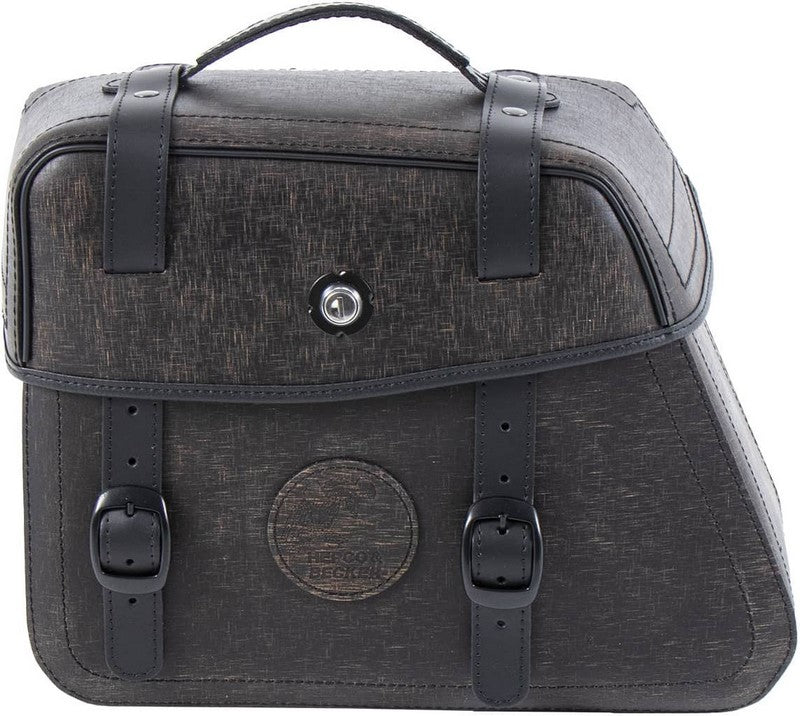 Hepco & Becker Leather single bag Rugged brown left for C-Bow holder | 620353 00 08
