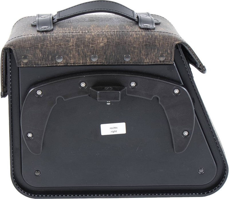 Hepco & Becker Leather single bag Rugged brown right for C-Bow holder | 620354 00 08