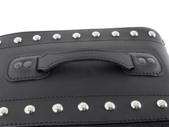 Hepco & Becker Leather single bag Ivory black left for C-Bow carrier | 620513 00 01