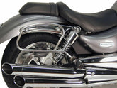 Hepco & Becker Saddlebag tube-carrier for leatherbags-chrome for Triumph Rocket III | 625783 00 02