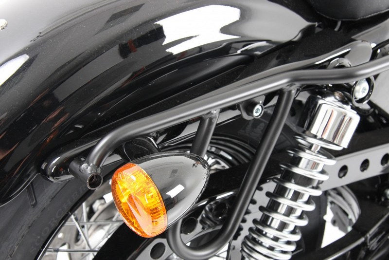 Hepco & Becker Saddlebag holder Cutout-black for Harley-Davidson Sportster 883 Roadster/Iron 883/Super Low/ 8 | 626718 00 01
