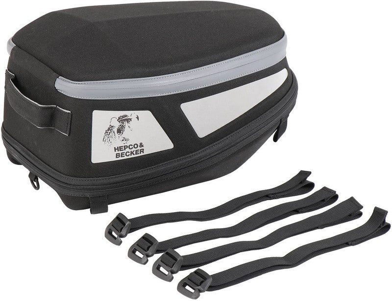 Hepco & Becker Royster rearbag Sport with strap attachment - black/grey | 640814 00 01