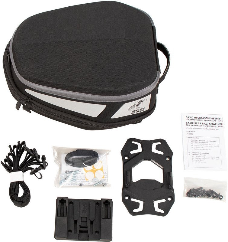 Hepco & Becker Royster Sport Rear Bag Incl. Basic Fastening Adapter - Black/Grey | 640820 00 01