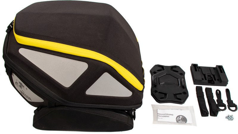 Hepco & Becker Royster Rear Bag With Yellow Zipper Incl. Seatpad Basic | 640823 00 07