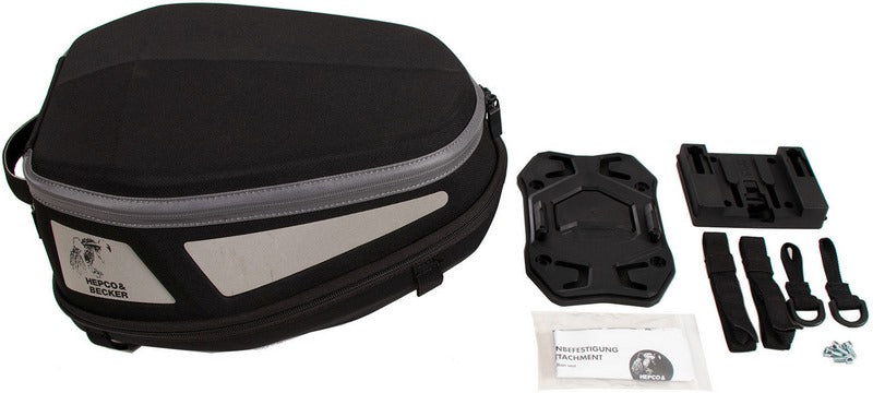 Hepco & Becker Royster Rear Bag Sport Black/Grey Incl. Seatpad Basic | 640824 00 01
