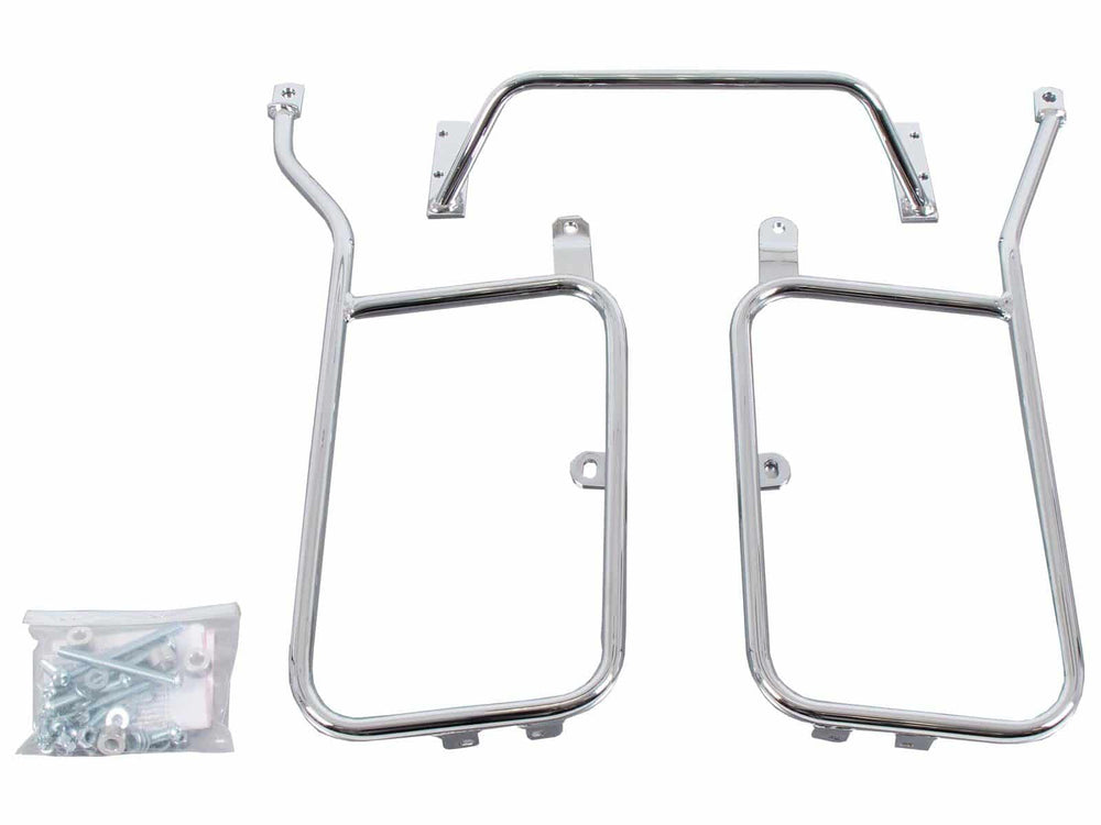 Hepco & Becker Sidecarrier permanent mounted-chrome for Suzuki VL 800 / C 800 Intruder from 2009 | 650343 00 02