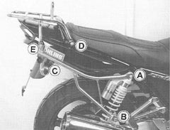 Hepco & Becker Topcase Carrier Tube-Type Chrome For Yamaha XJR 1300 (2004-2006) | 6504510 01 02