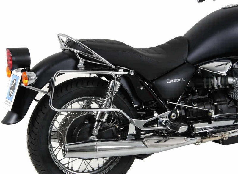 Hepco & Becker Sidecarrier permanent mounted-chrome for Moto Guzzi California Aquilia Nera | 650542 00 02