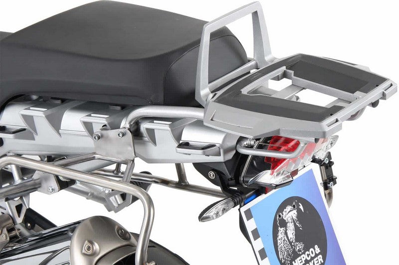 Hepco & Becker Alurack Topcasecarrier-silver for BMW R 1200 GS 2004-2007 | 650649 01 09