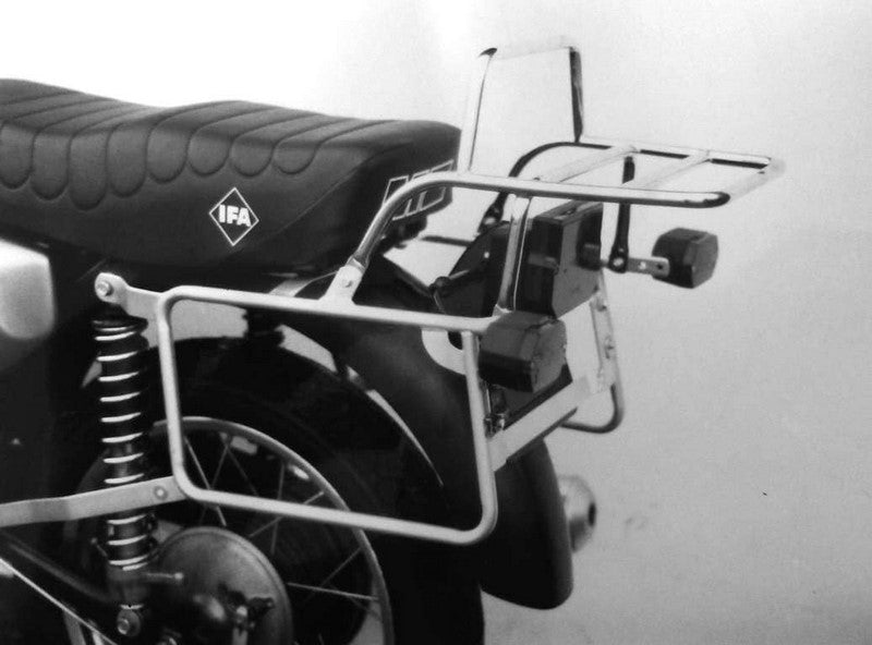 Hepco & Becker Side-and Topcasecarrierset-chrome for MZ ETZ 251 | 650717 00 02