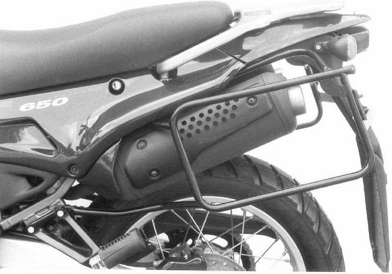 Hepco & Becker Sidecarrier permanent mounted-black for Aprilia Pegaso 650 1996 | 650748 00 01