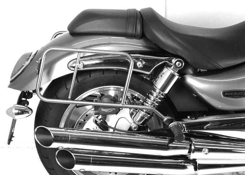 Hepco & Becker Sidecarrier permanent mounted-chrome for Triumph Rocket / Rocket III Roadster | 650754 00 02