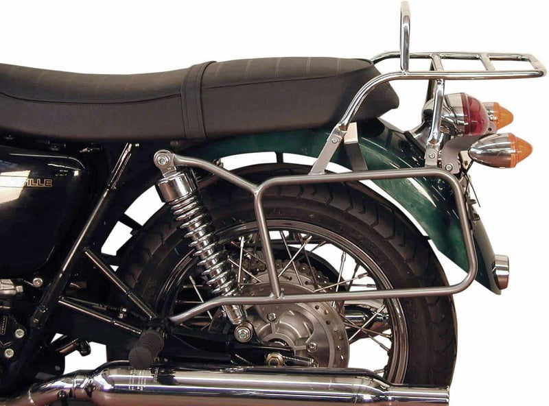 Hepco & Becker Side-and Topcasecarrierset-chrome for Triumph Bonneville / T 100 / SE | 650774 00 02