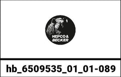 Hepco & Becker Topcase - Set Journey topcase 40 black incl. carrier for Honda CRF 300 Rally (2021-) | 6509535 01 01-089