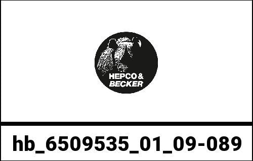 Hepco & Becker Topcase - Set Journey topcase 40 black/silver incl. carrier for Honda CRF 300 Rally (2021-) | 6509535 01 09-089