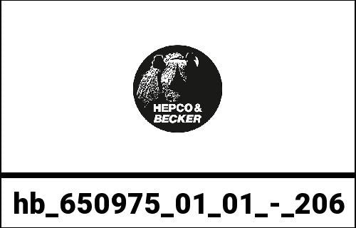 Hepco & Becker Topcase-Set Journey 30 incl. carrier for Honda Honda Wave 110 i | 650975 01 01 - 206