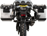 Hepco & Becker Side Carrier Cutout Black Incl. Xplorer Silver Sideboxes For Suzuki V-Strom 800 DE (2023-) | 6513548 00 01-00-40