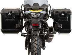 Hepco & Becker Side Carrier Cutout Black Incl. Xplorer Black Sideboxes For Suzuki V-Strom 800 (2024-) | 6513553 00 01-01-40