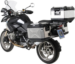 Hepco & Becker Sidecarrier Cutout stainless steel incl. Xplorer Cutout sideboxes for BMW R1200GS (2004-2012) / Adventure (2008-2013) | 651637 00 22-00-40