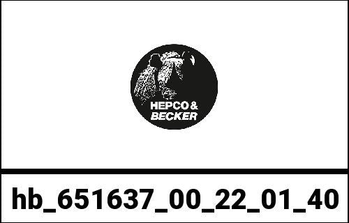 Hepco & Becker Sidecarrier Cutout stainless steel incl. Xplorer black sideboxes for BMW R 1200 (2004-2012) / Adventure (2006-2013) | 651637 00 22-01-40