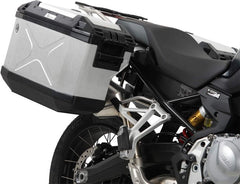 Hepco & Becker Sidecarrier Cutout stainless steel incl. Xplorer Cutout sideboxes for BMW F 850 GS (2018-) | 6516513 00 22-00-40