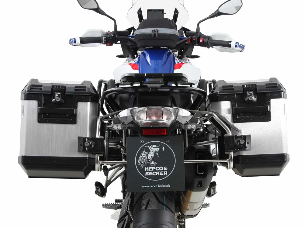 Hepco & Becker Sidecarrier Cutout Stainless Steel Incl. Xplorer Cutout Sideboxes For BMW R1250GS (2018-) | 6516514-00-22-00-40