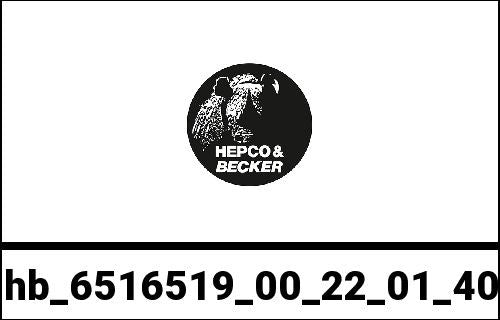 Hepco & Becker Sidecarrier Cutout stainless steel incl. Xplorer black sideboxes for BMW R1250GS Adventure (2019-) | 6516519 00 22-01-40