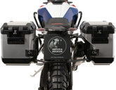 Hepco & Becker Side Carrier Cutout Black Incl. Xplorer Silver Sideboxes For BMW F 900 GS (2024-) | 6516534 00 01-00-40