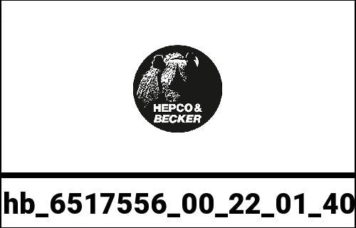 Hepco & Becker Sidecarrier Cutout stainless steel incl. Xplorer black sideboxes for KTM 1090 Adventure (2017-) | 6517556 00 22-01-40