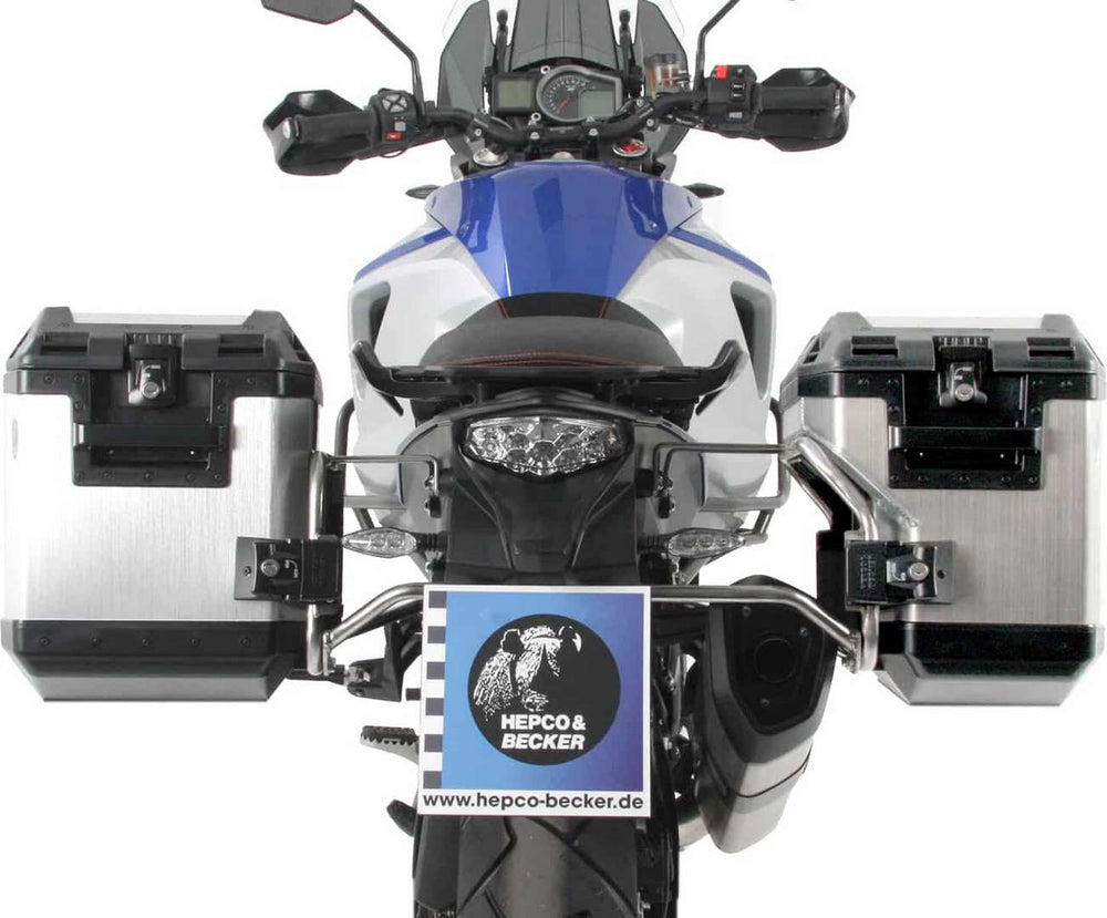 Hepco & Becker Sidecarrier Cutout stainless steel incl. Xplorer sideboxes silver for KTM 1090 Adventure R (2017-) | 6517563 00 22-00-40