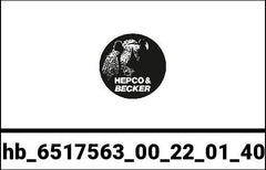 Hepco & Becker Sidecarrier Cutout stainless steel incl. Xplorer black sideboxes for KTM 1090 Adventure R (2017-) | 6517563 00 22-01-40